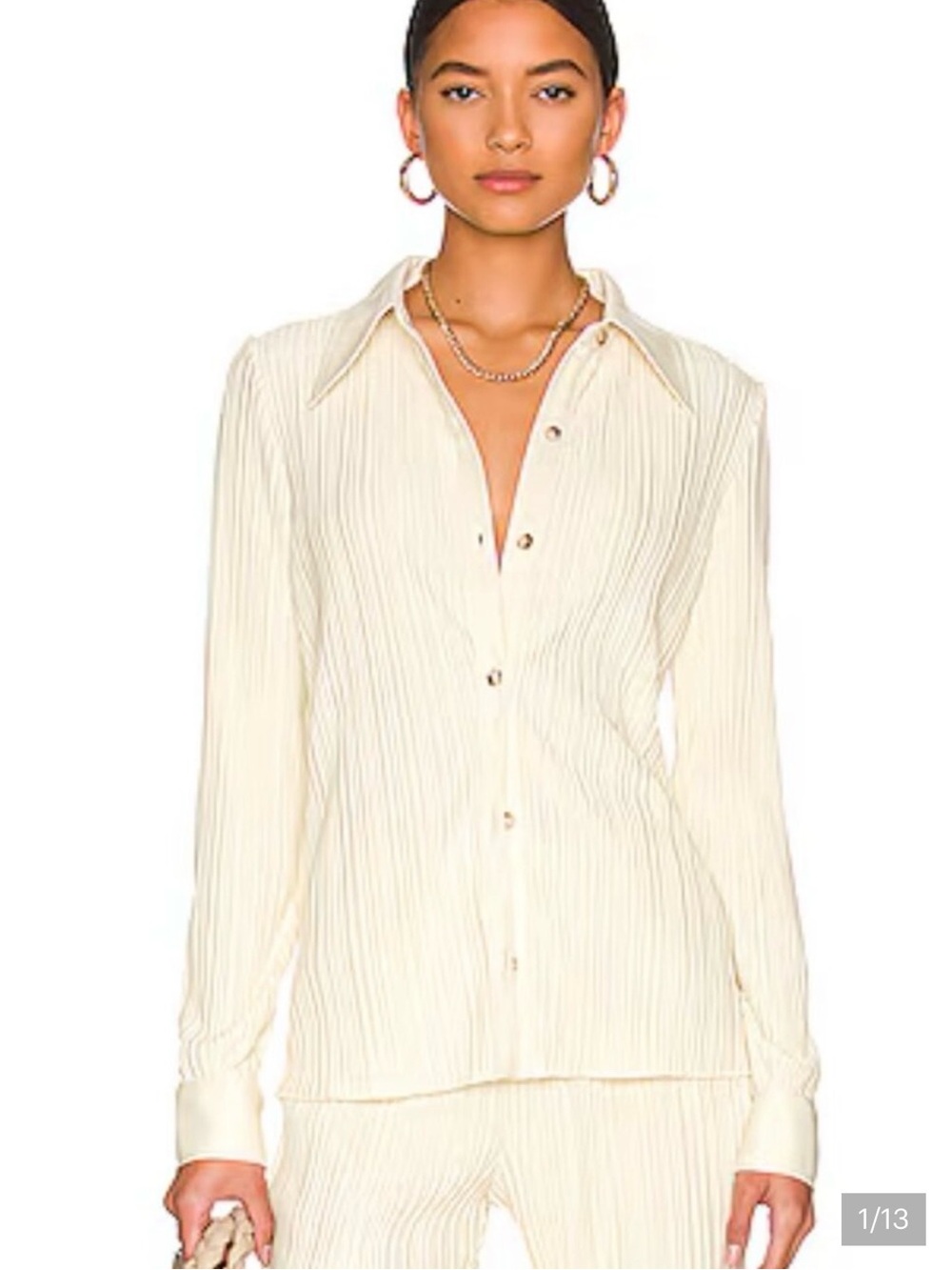 Anine Bing Nero Button Up
